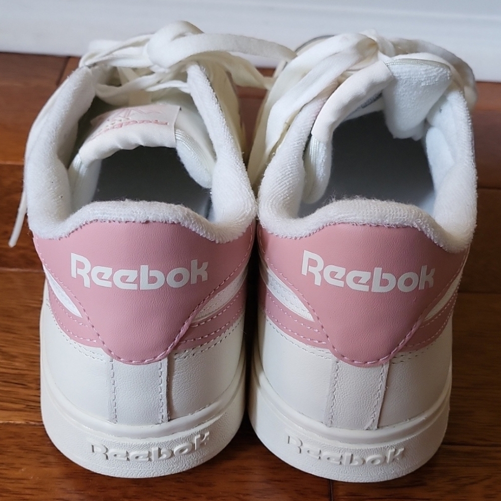Reebok Club C Double Revenge Classic White and Pink Sneakers - Picture 5 of 14